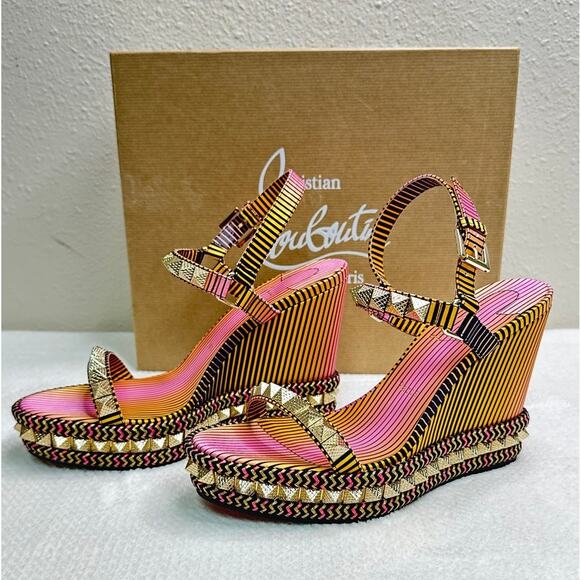 CHRISTIAN LOUBOUTIN PYRACLOU After Sun Size EU 40 / US 10 - Picture 1 of 9
